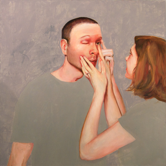 Amanda and John’s Eye (Let Me), 3’ x 3’, oil on canvas, 2010