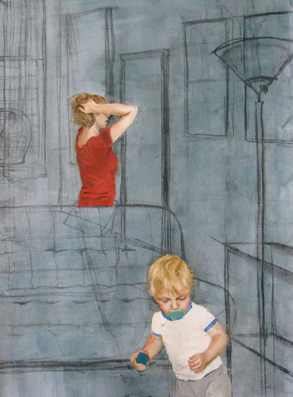 Interior No. 2, 22" x 30", oil on canvas, 2009