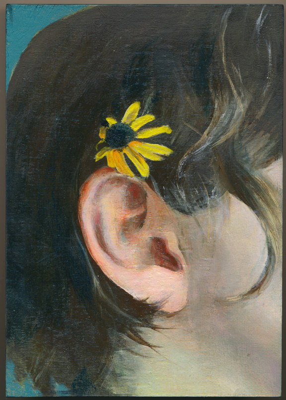 Black-eyed Susan, 5" x 7", oil on panel, 2024