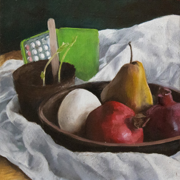 Memento Infantia #2, 10" x 10", oil on panel, 2018